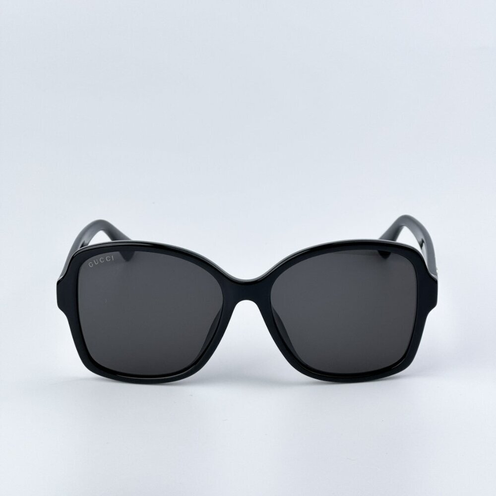 Gucci GG0765SA 002 BRAND NEW Sunglasses Black Grey Women Butterfly